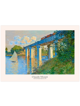 Monet Railroad Bridge, Argenteuil - Art Print